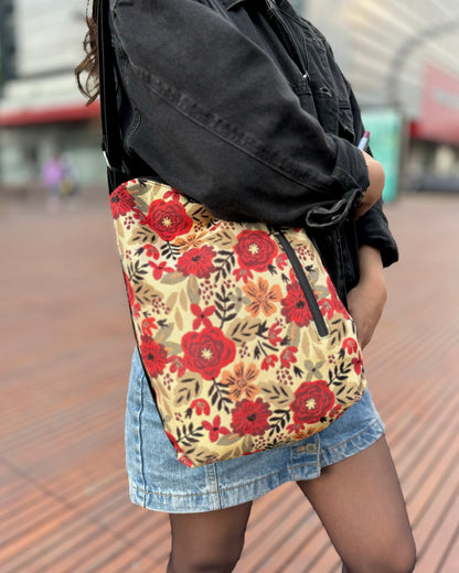 Mochila Doble Uso Gobelino de Rosas🌼🌺