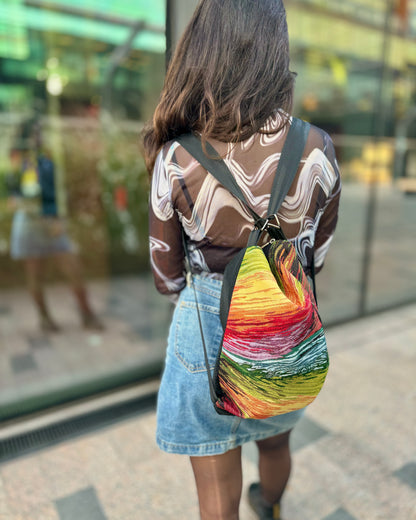 Mochila Doble Uso Gobelino Pintoresco🎨